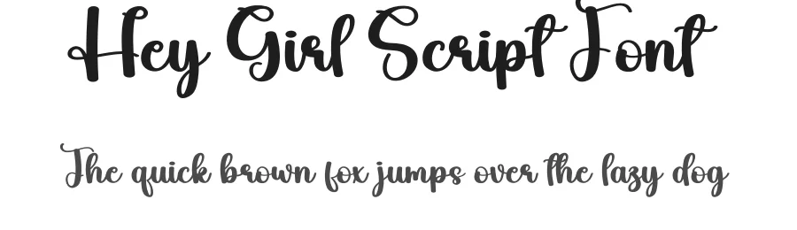 Hey Girl Script Font by creativeletter — Script Handwritten Font