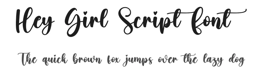 Hey Girl Script Font by creativeletter — Script Handwritten Font