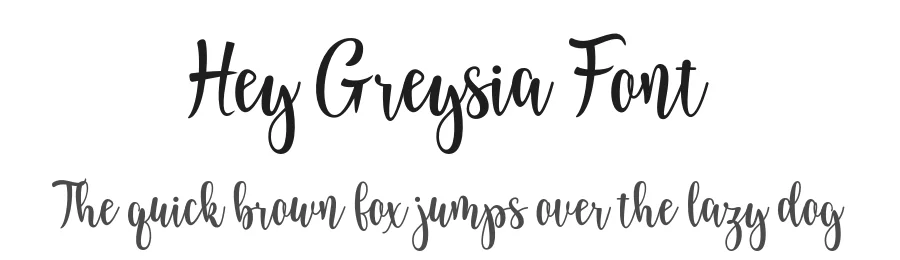 Hey Greysia Font by Black Studio — Script Handwritten Font