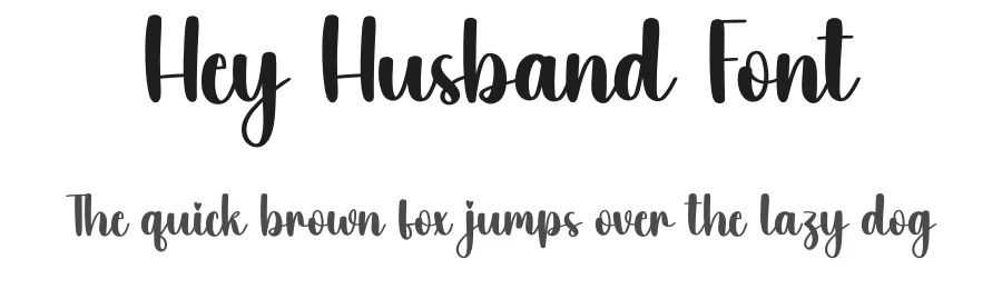 Hey Husband Font by creativeletter — Script Handwritten Font