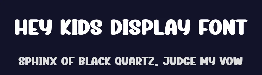 Hey Kids Display Font by creativeletter — Display Font — thumbnail 2