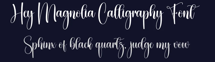 Hey Magnolia Calligraphy Font by creativeletter — Script Handwritten Font — thumbnail 2