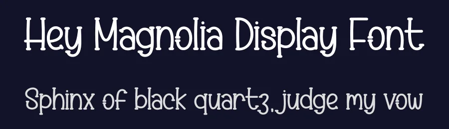 Hey Magnolia Display Font by creativeletter — Display Font — thumbnail 2