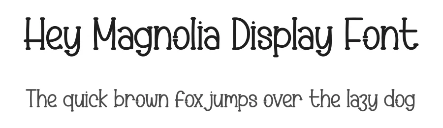 Hey Magnolia Display Font by creativeletter — Display Font