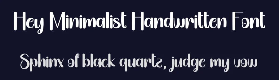 Hey Minimalist Handwritten Font by andikastudio — Display Font — thumbnail 2