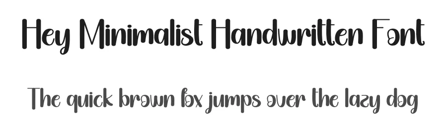 Hey Minimalist Handwritten Font by andikastudio — Display Font