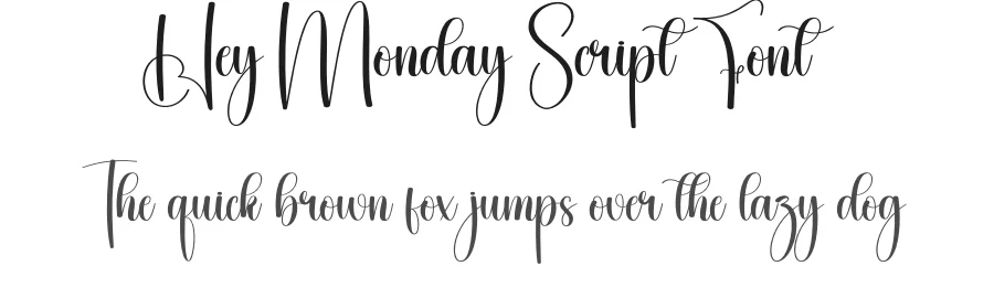 Hey Monday Script Font by creativeletter — Script Handwritten Font