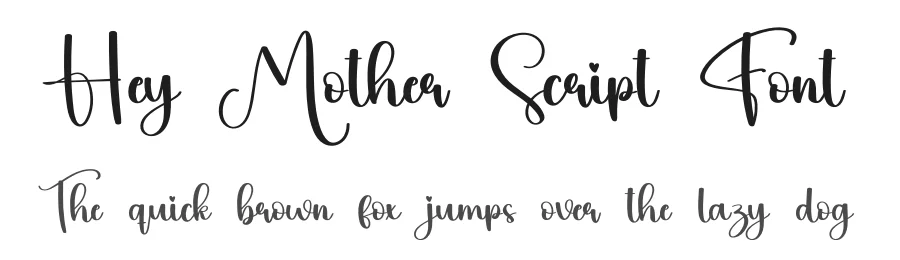 Hey Mother Script Font by creativeletter — Script Handwritten Font