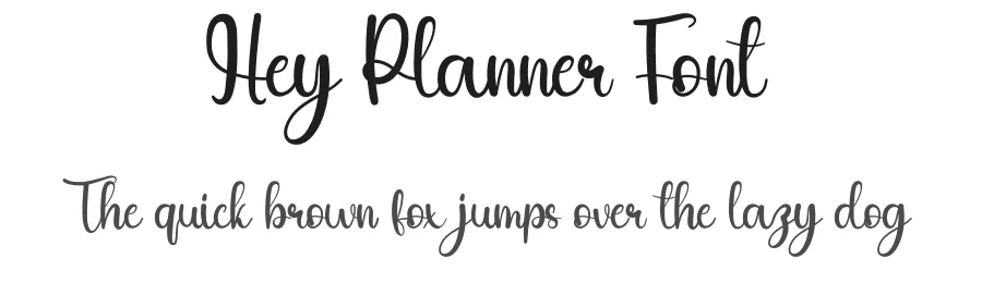 Hey Planner Font by andikastudio — Script Handwritten Font