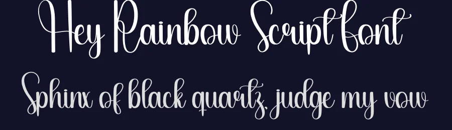 Hey Rainbow Script Font by creativeletter — Script Handwritten Font — thumbnail 2