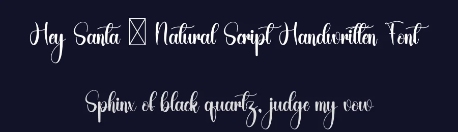 Hey Santa – Natural Script Handwritten Font by freshtypeink — Script Handwritten Font — thumbnail 2