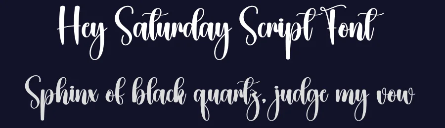 Hey Saturday Script Font by creativeletter — Script Handwritten Font — thumbnail 2