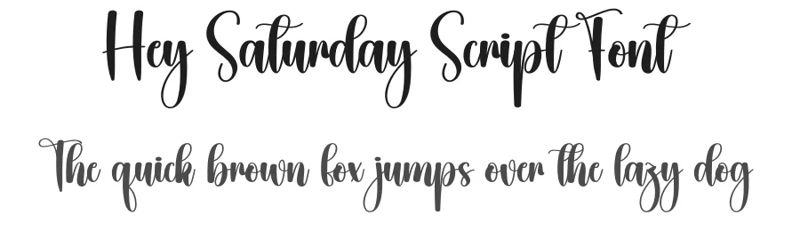 Hey Saturday Script Font by creativeletter — Script Handwritten Font