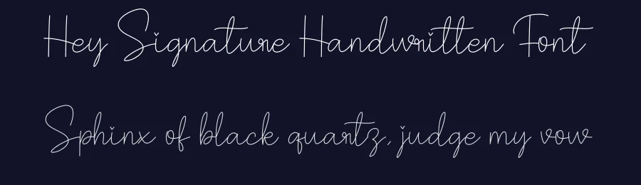 Hey Signature Handwritten Font by creativeletter — Script Handwritten Font — thumbnail 2