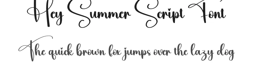 Hey Summer Script Font by creativeletter — Script Handwritten Font