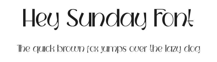 Hey Sunday Font by RaisProject — Sans Serif Font