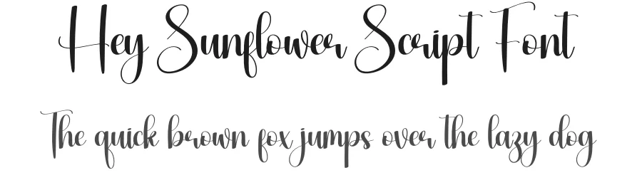 Hey Sunflower Script Font by creativeletter — Script Handwritten Font