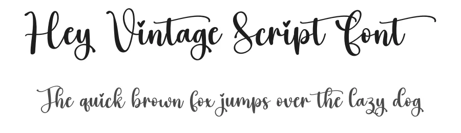 Hey Vintage Script Font by creativeletter — Script Handwritten Font