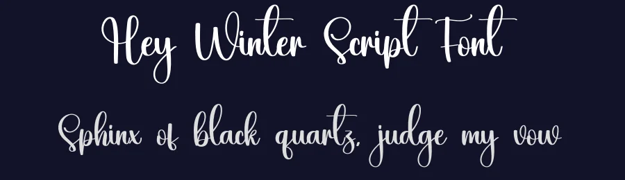 Hey Winter Script Font by creativeletter — Script Handwritten Font — thumbnail 2