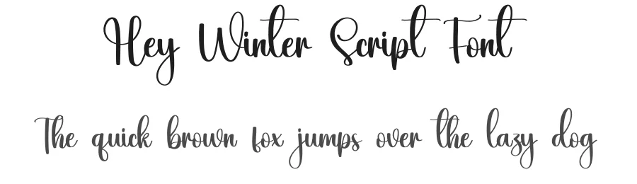 Hey Winter Script Font by creativeletter — Script Handwritten Font