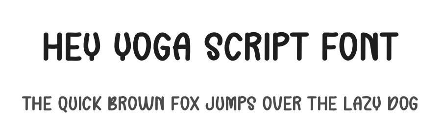 Hey Yoga Script Font by freshtypeink — Display Font