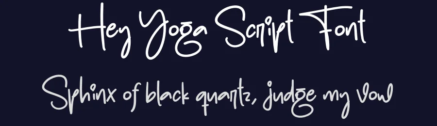 Hey Yoga Script Font by creativeletter — Script Handwritten Font — thumbnail 2