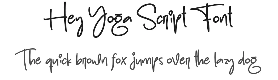 Hey Yoga Script Font by creativeletter — Script Handwritten Font