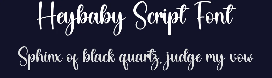 Heybaby Script Font by creativeletter — Script Handwritten Font — thumbnail 2