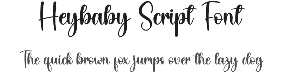 Heybaby Script Font by creativeletter — Script Handwritten Font