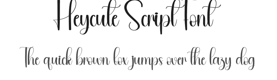 Heycute Script Font by andikastudio — Script Handwritten Font