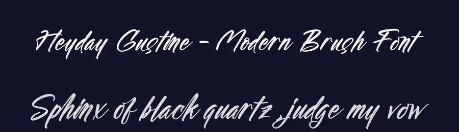 Heyday Gustine – Modern Brush Font by stylishtype.co — Script Handwritten Font — thumbnail 2