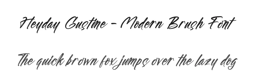 Heyday Gustine – Modern Brush Font by stylishtype.co — Script Handwritten Font
