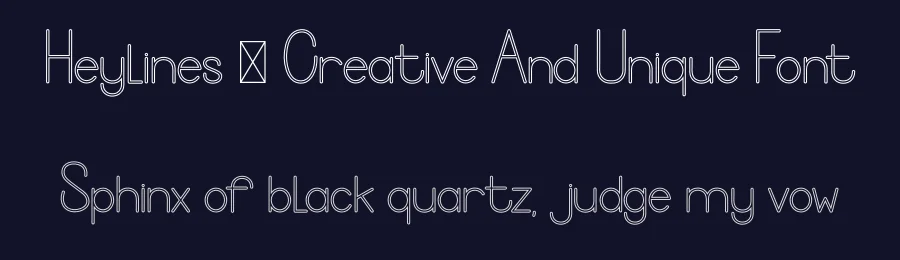 Heylines – Creative And Unique Font by freshtypeink — Display Font — thumbnail 2
