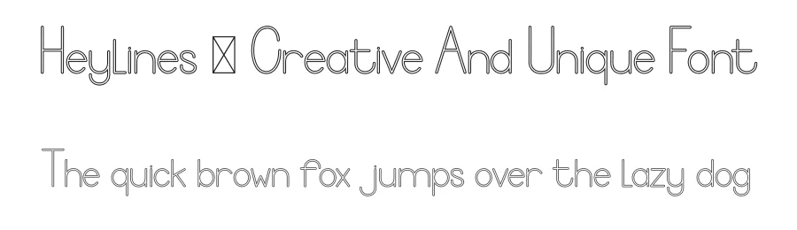 Heylines – Creative And Unique Font by freshtypeink — Display Font