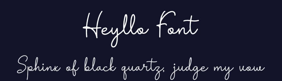 Heyllo Font by Denustudios — Script Handwritten Font — thumbnail 2