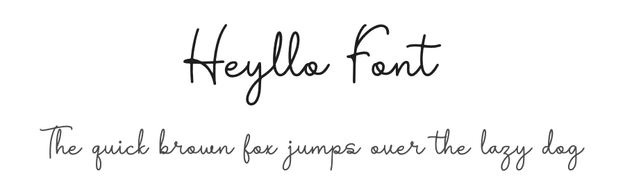 Heyllo Font by Denustudios — Script Handwritten Font