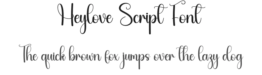 Heylove Script Font by creativeletter — Script Handwritten Font