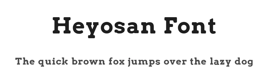 Heyosan Font by Balevgraph Studio — Slab Serif Font