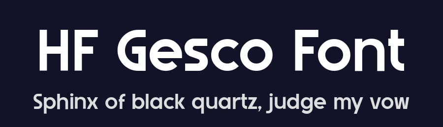 HF Gesco Font by 24Design Studios — Sans Serif Font — thumbnail 2