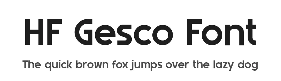 HF Gesco Font by 24Design Studios — Sans Serif Font