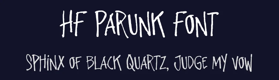 HF Parunk Font by HolisFonts Typestudio — Decorative Font — thumbnail 2