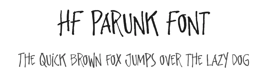 HF Parunk Font by HolisFonts Typestudio โ Decorative Font