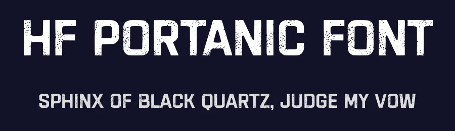 HF Portanic Font by HolisFonts Typestudio — Display Font — thumbnail 2