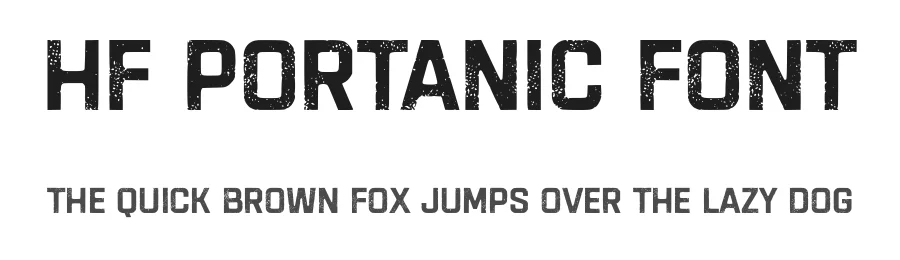 HF Portanic Font by HolisFonts Typestudio — Display Font