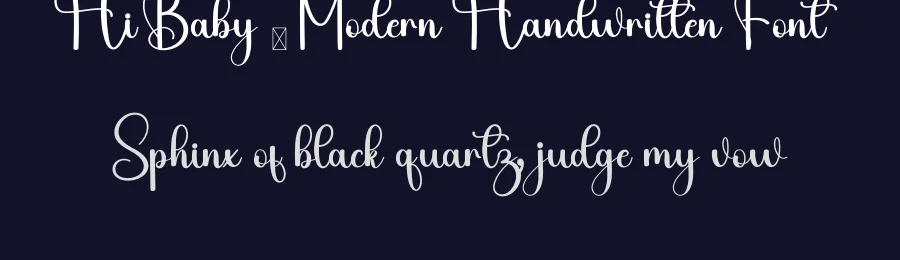 Hi Baby – Modern Handwritten Font by inermediaSTUDIO — Script Handwritten Font — thumbnail 2