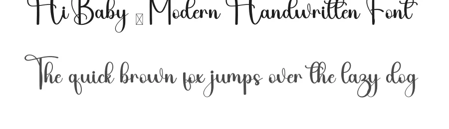 Hi Baby – Modern Handwritten Font by inermediaSTUDIO — Script Handwritten Font