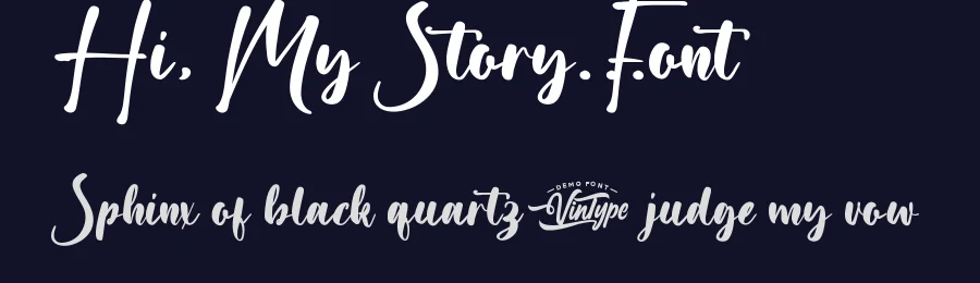 Hi My Story Font by VinType — Script Handwritten Font — thumbnail 2