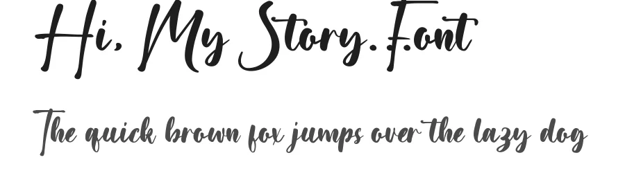 Hi My Story Font by VinType — Script Handwritten Font
