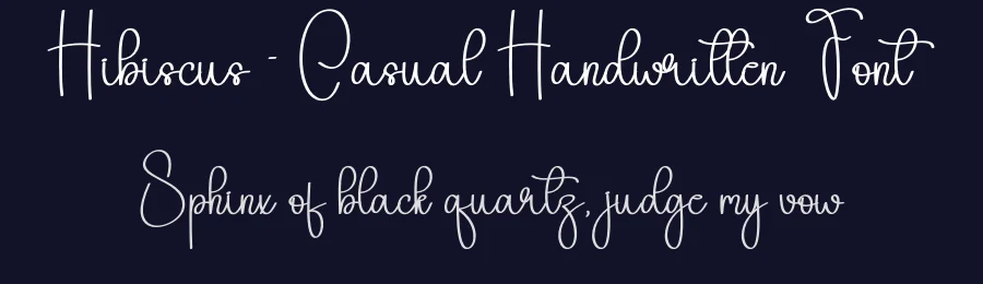 Hibiscus – Casual Handwritten Font by andikastudio — Script Handwritten Font — thumbnail 2