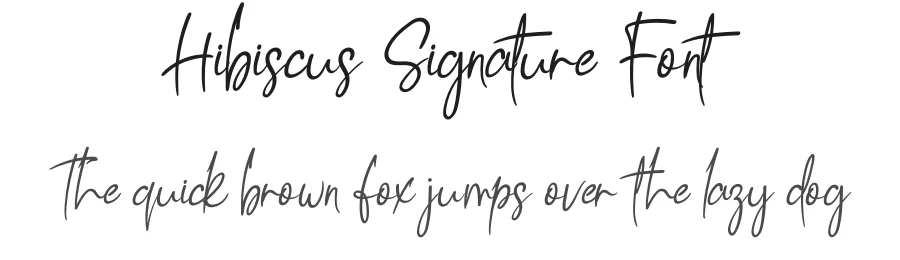 Hibiscus Signature Font by andikastudio — Script Handwritten Font